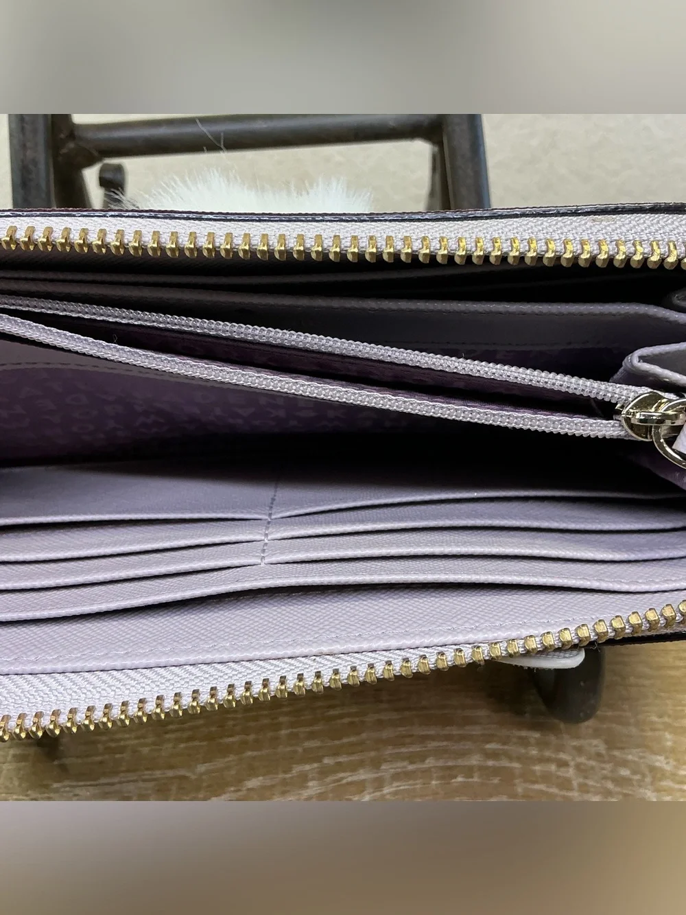 kate spade Hop To It Rabbit Neda Zip Around Wallet in Nouveaux Neutral (Lilac)